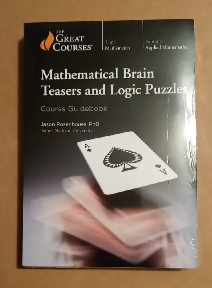 NEW ~ Mathematical Brain Teasers and Logic Puzzles (2020, DVD, Guidebook) J. Ros