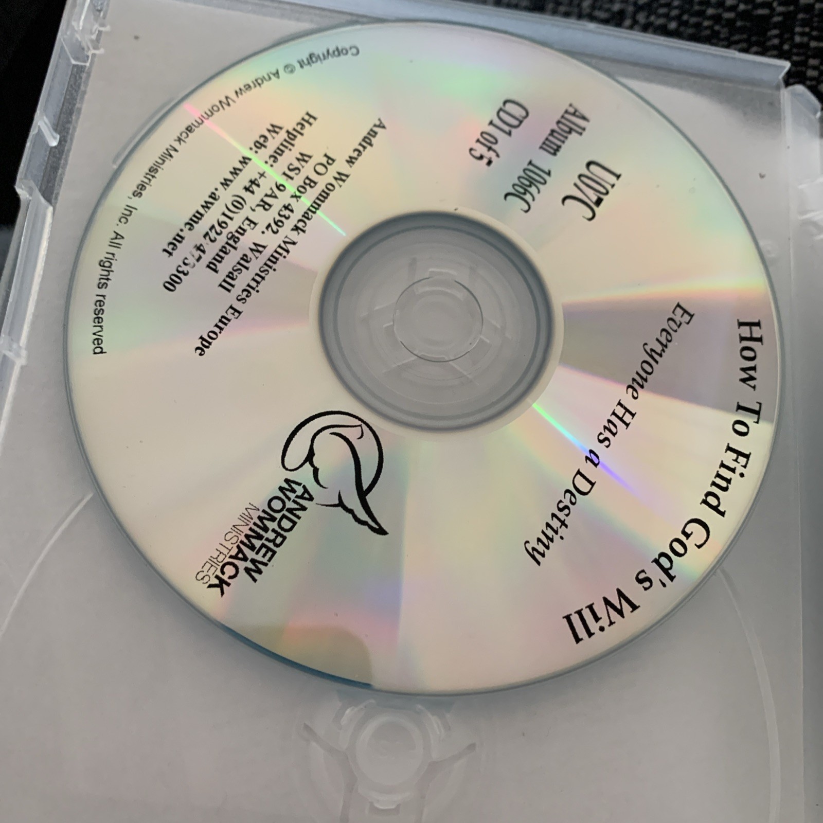 How To Find God’s Will — Andrew Wommack- Set Of 5x CDs — Rare — 9781595481962