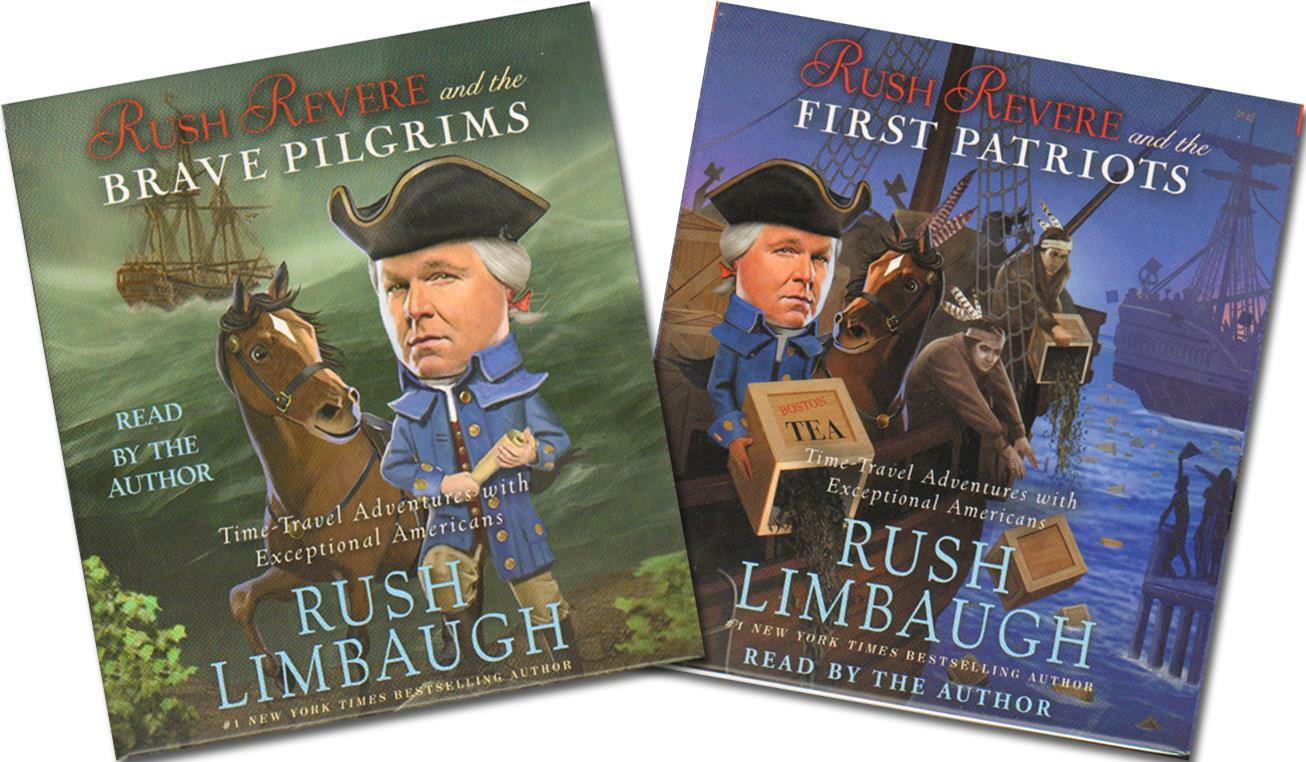 NEW Lot Adventures of Rush Revere Series Audiobook CD Sets 1 and 2 Rush Limbaugh
