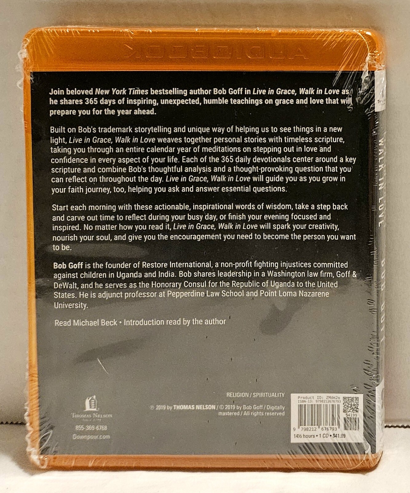 Live in Grace, Walk in Love: A 365-Day Journey by Bob Goff (2019, CD MP3) NEW