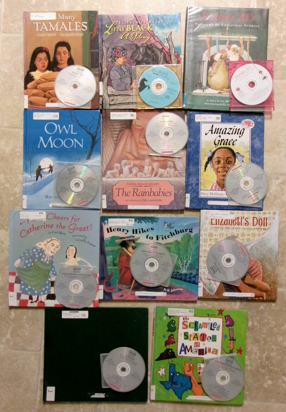 1987-2008 Scholastic Audio Books On CD LOT SET Of 11 Kids Children’s Stories