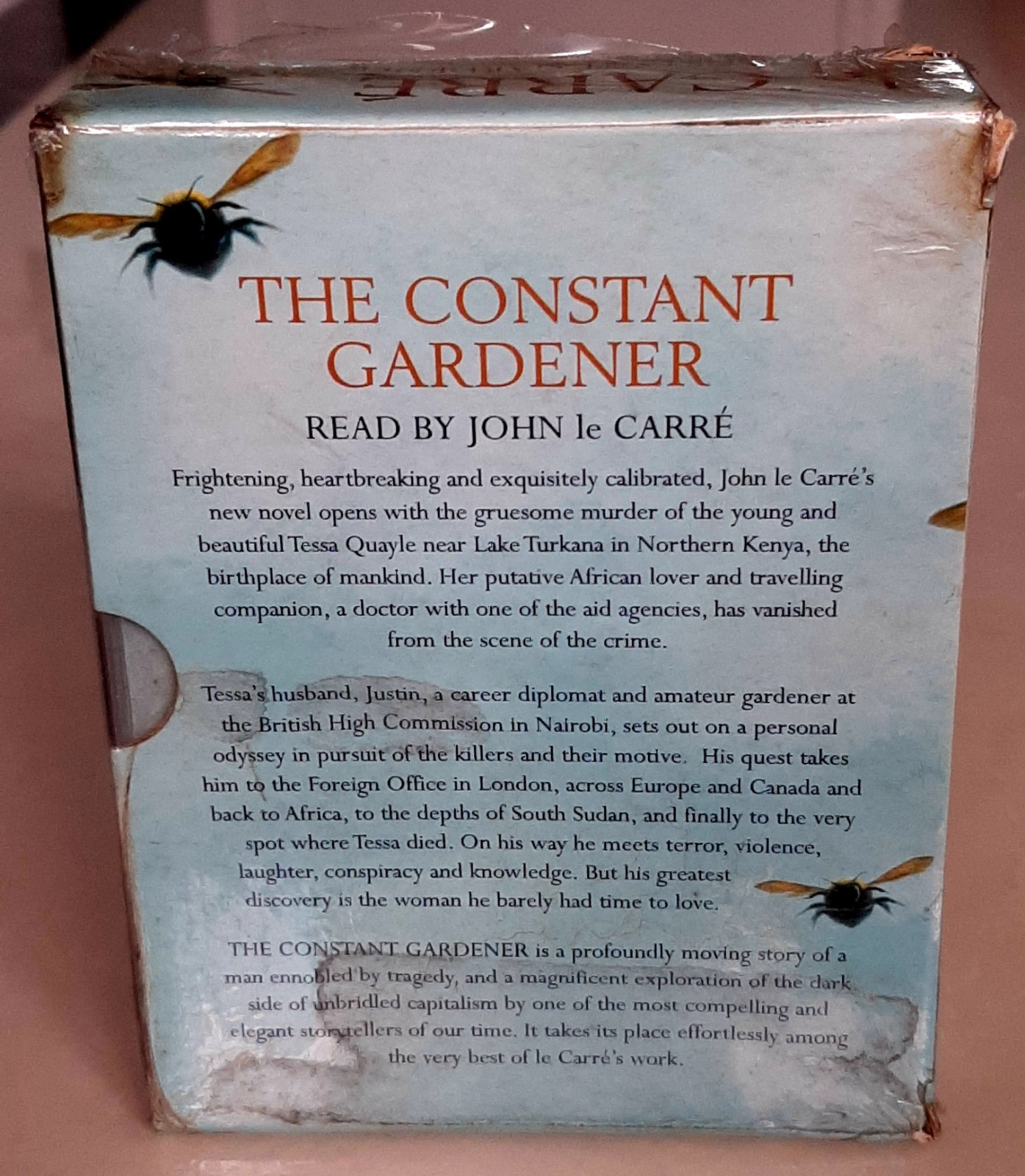 SEALED John le Carré — The Constant Gardener Audio Book 4x Cassette Tapes. 2001