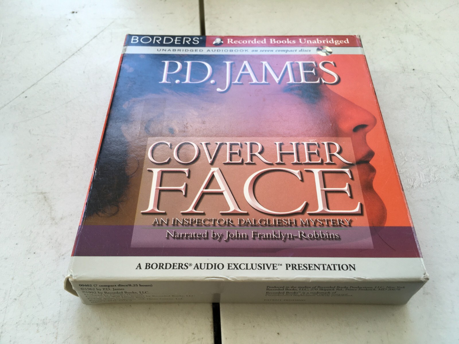 P.D. James Cover Her Face 7 CD Audiobook