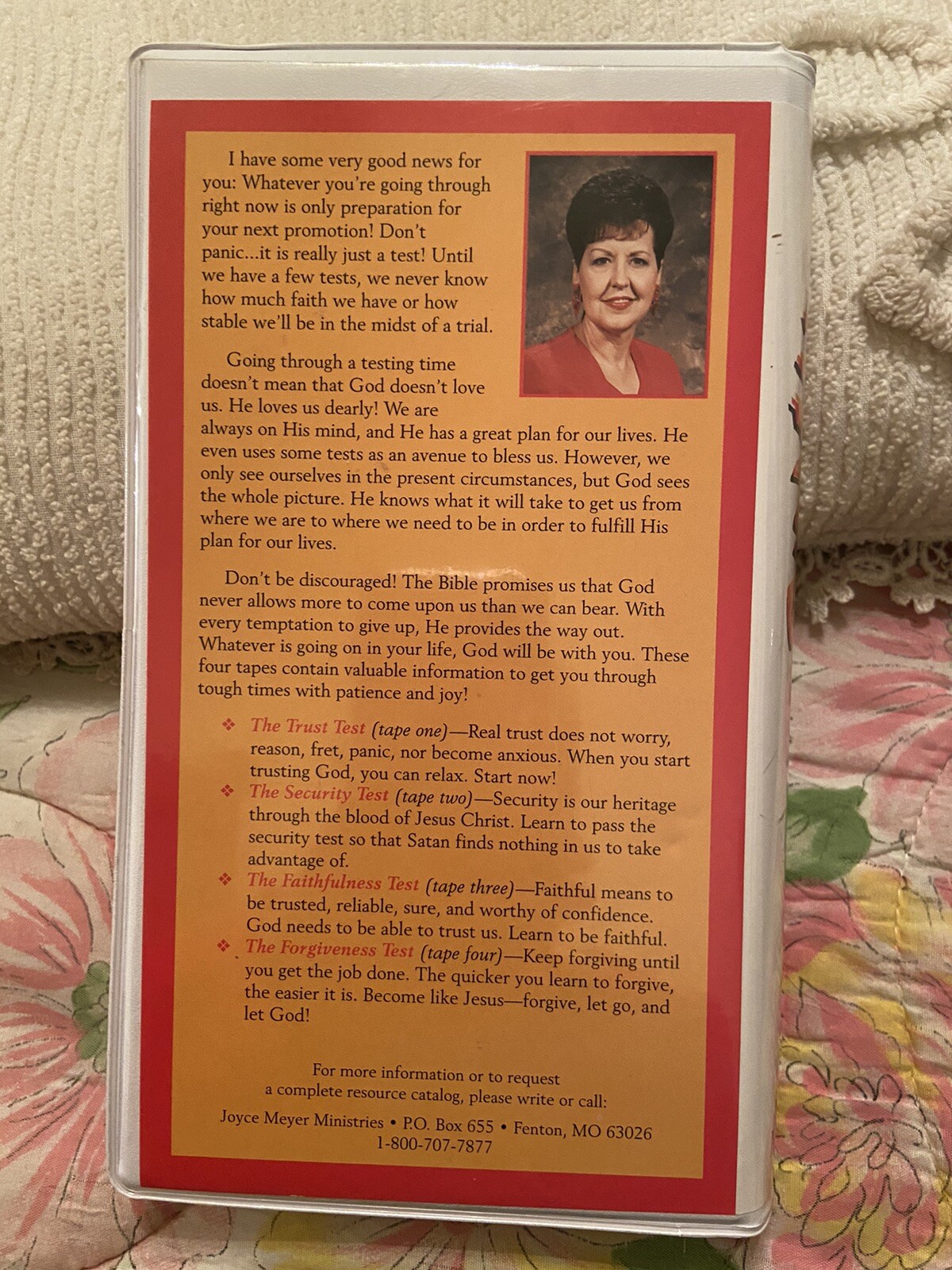 Don’t Panic This Is Only a Test [Audio Cassette] Joyce Meyer