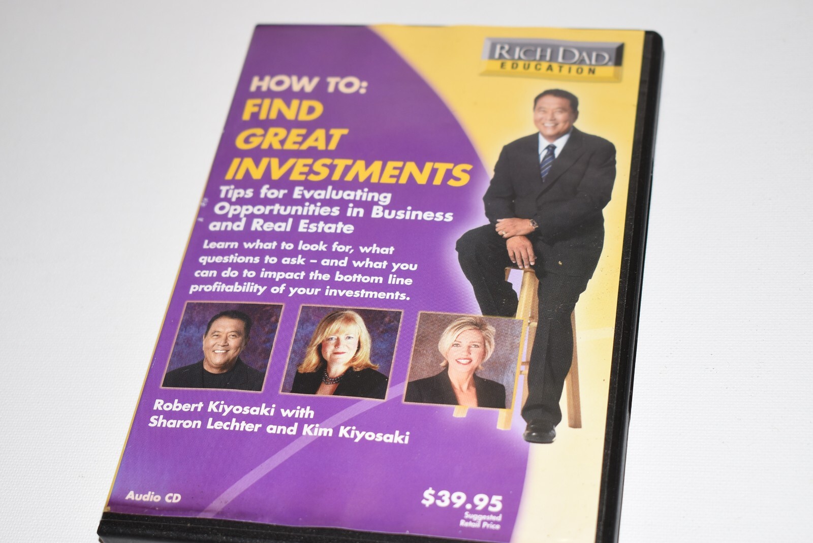 Rich Dad Education, How to Find Great Investments Audio CD- Robert Kiyosaki