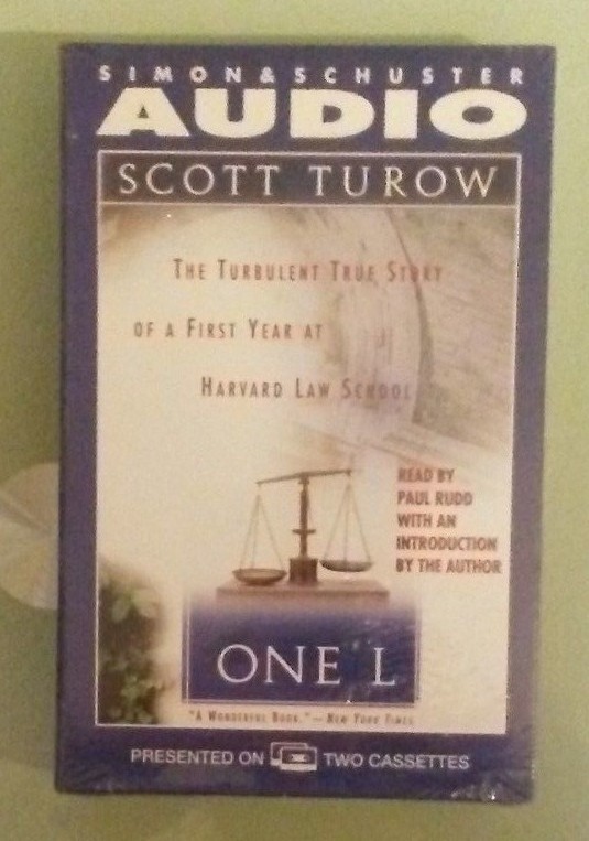 scott turow ONE 1 L CASSETTE TAPE NEW corner dings