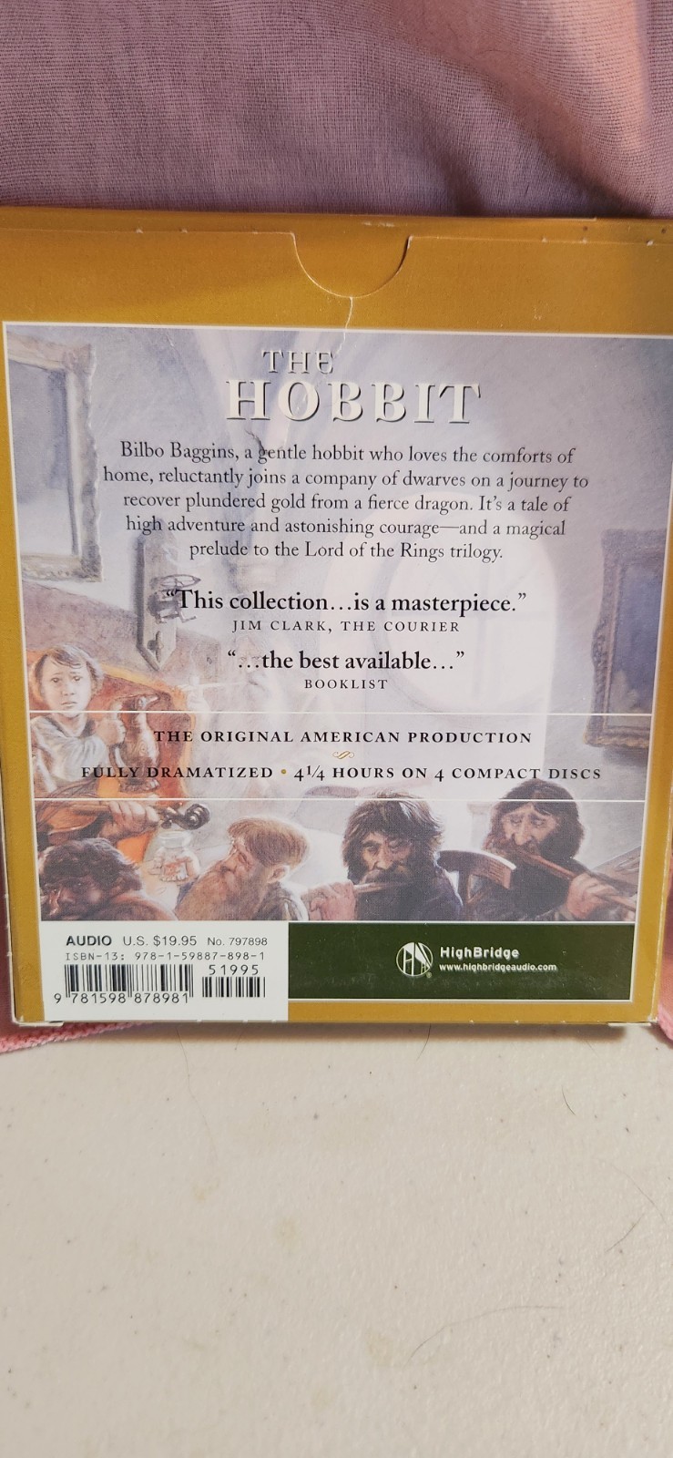 The Hobbit by J. R. R. Tolkien (2009) 4 Compact Disc Audiobook