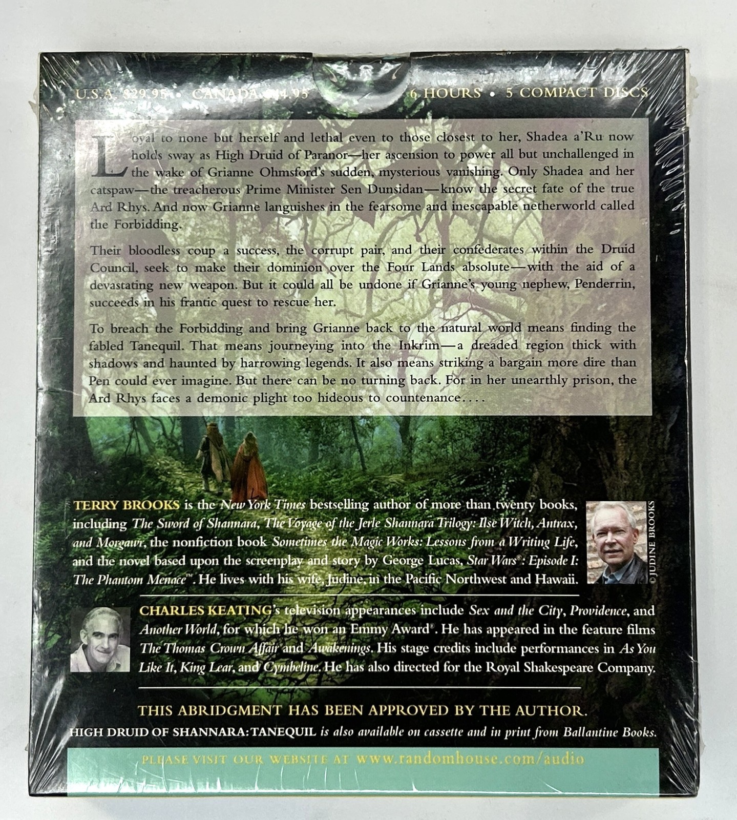 High Druid of Shannara Tanequil by Terry Brooks, Audio Book CD