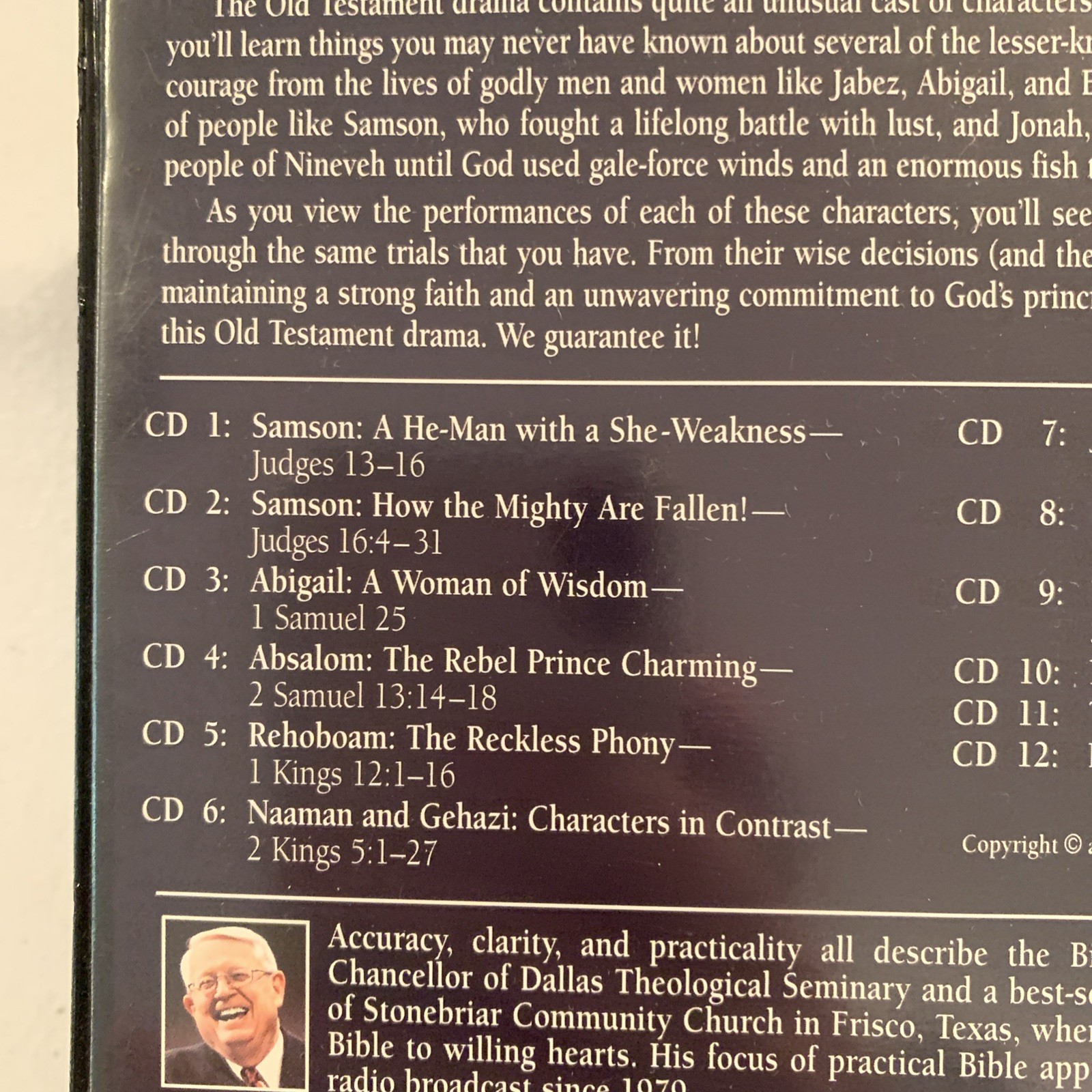 Old Testament Characters — Practical Life Lessons — Charles Swindoll CD Set READ