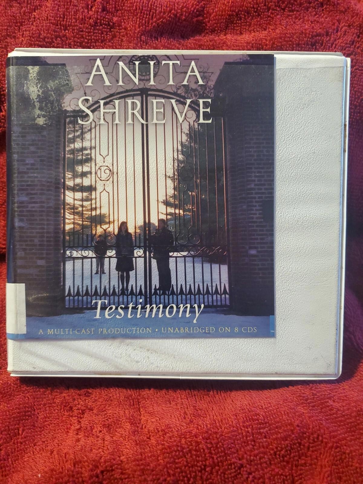 Shelf200 Audiobook~Testimony-Anita Shreve- Unabridged- 8 CDs