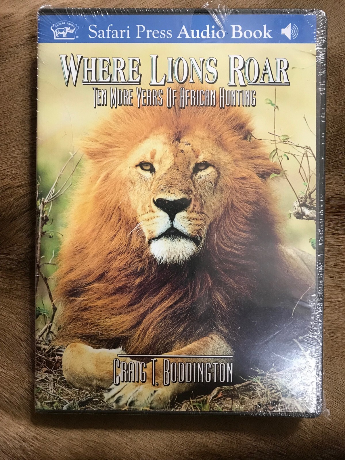 Where Lions Roar by Craig Boddington CD Audio Book Safari Press
