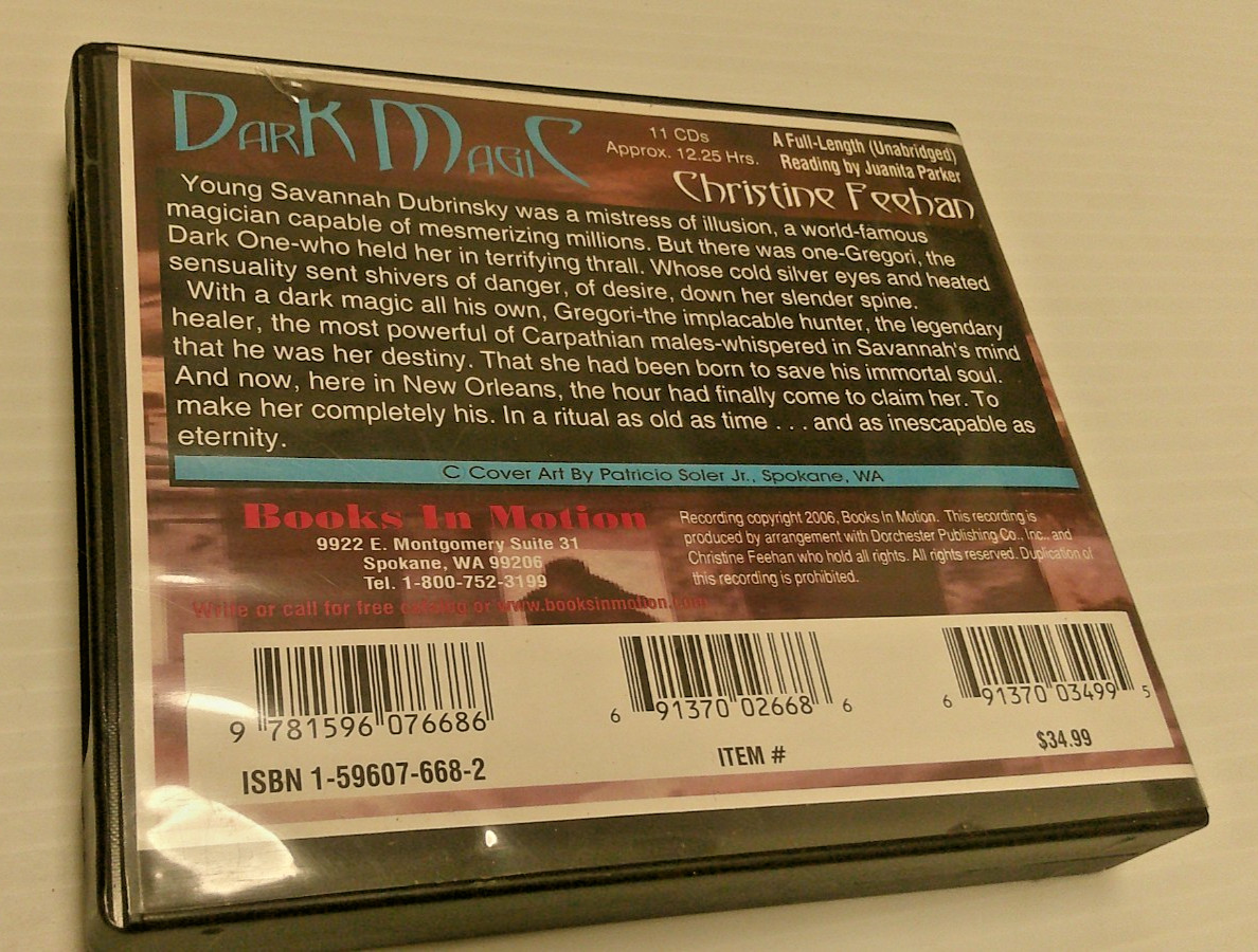 Audio Book CD Set Christine Feehan dark magic