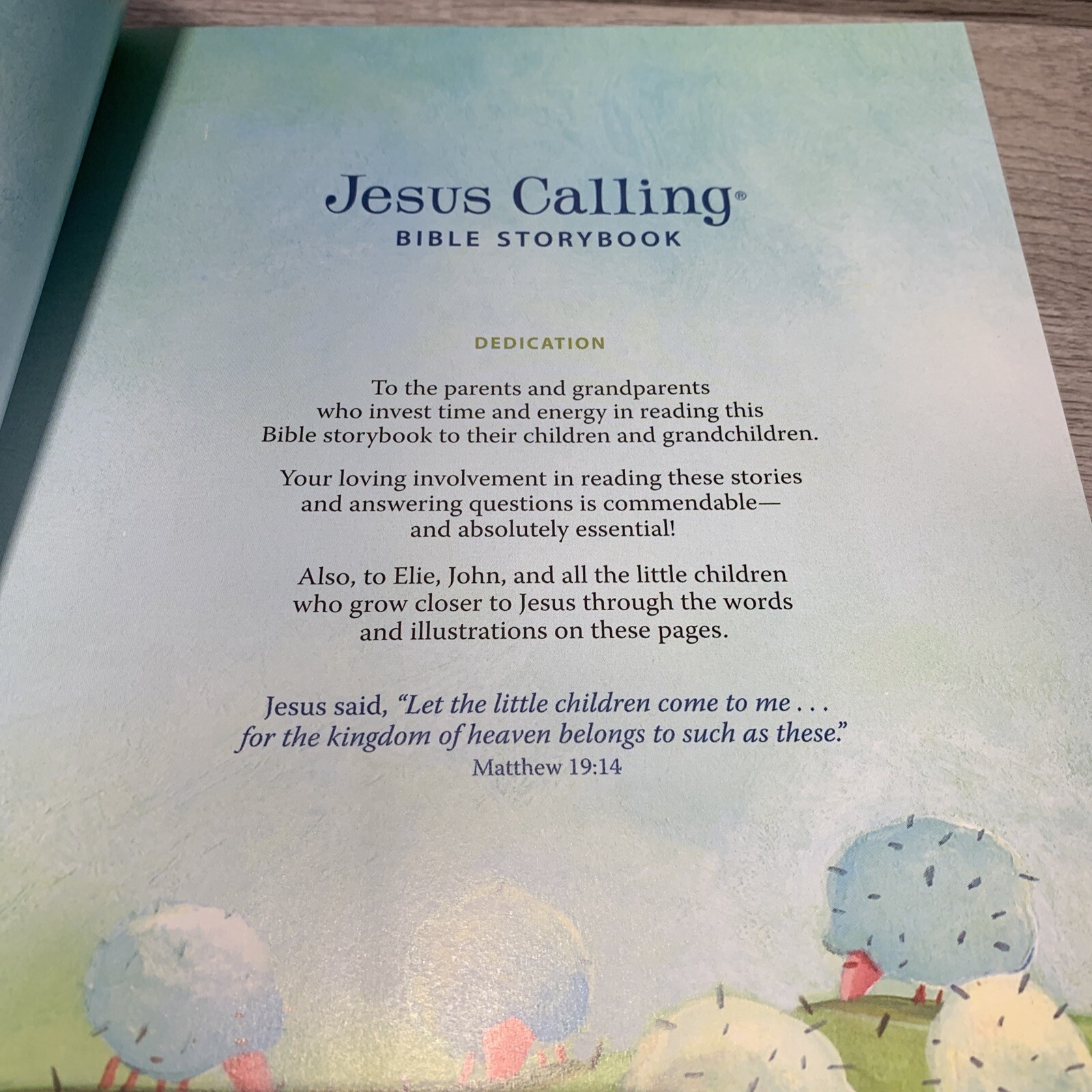 Jesus Calling Bible Storybook Deluxe Edition by Sarah Young. Kids religious book