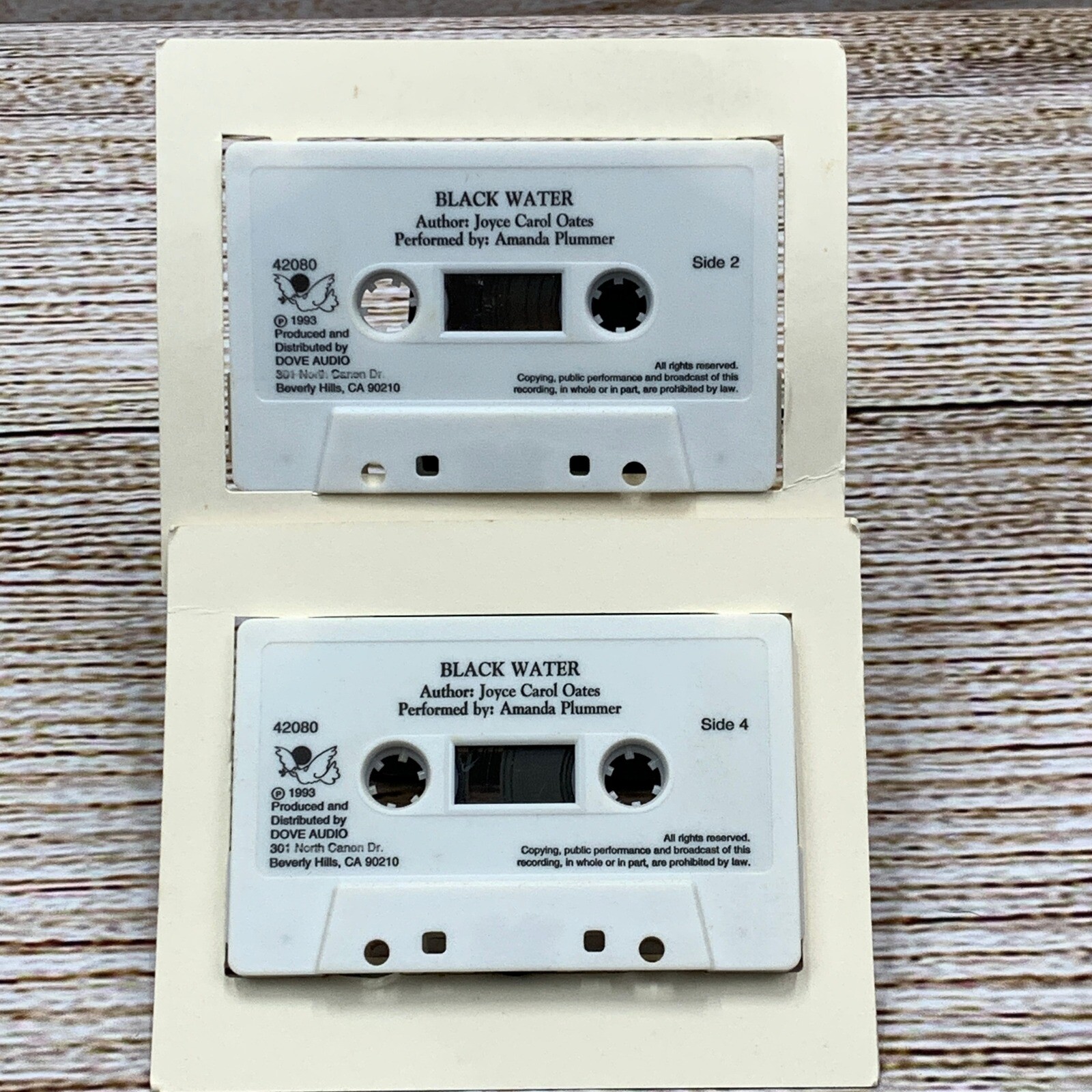 Black Water — Joyce Carol Oates Dove Audio Audiobook Cassette Amanda Plummer