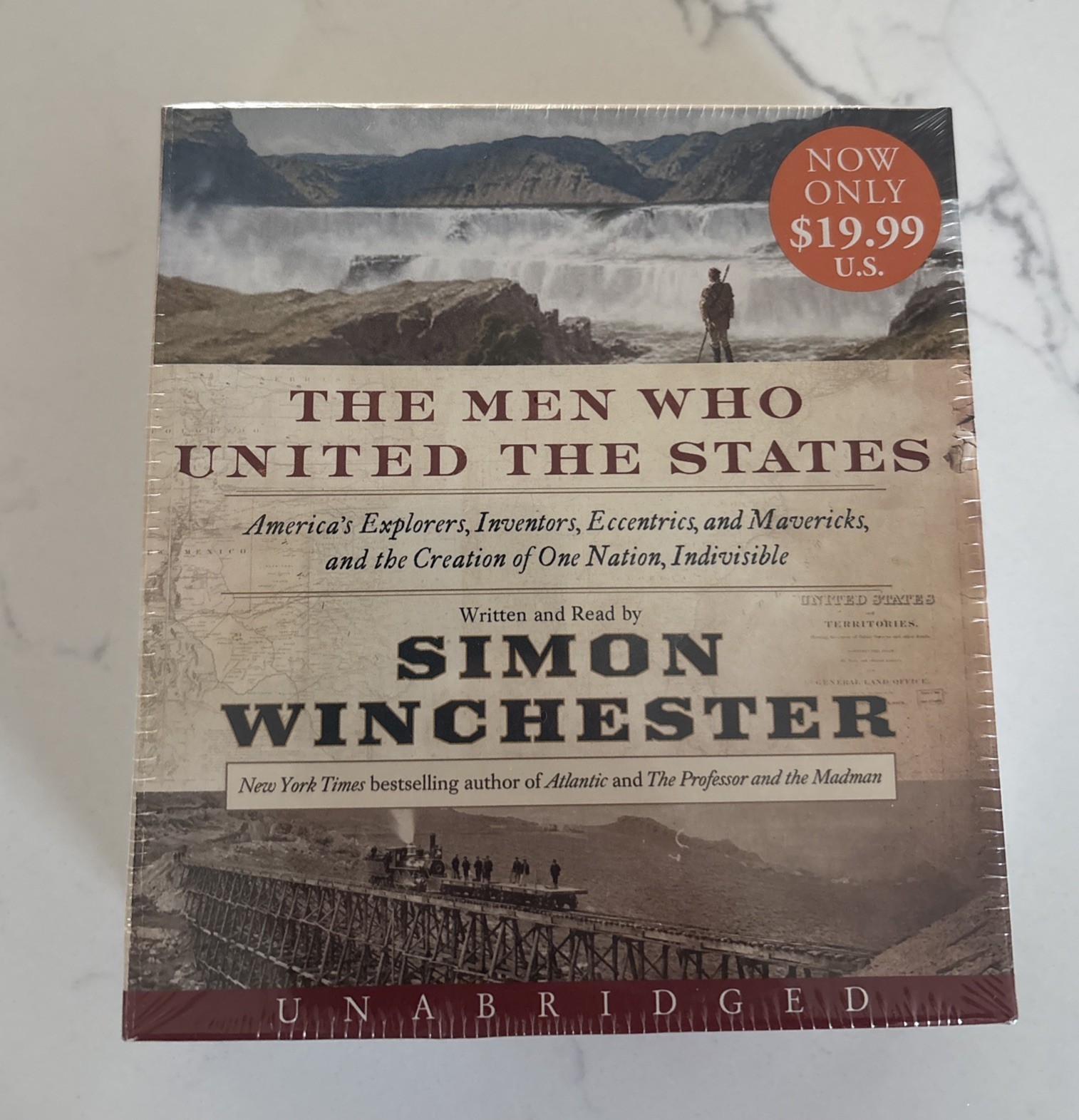 The Men Who United the States Simon Winchester Unabridged Audiobook 12 CD’s New