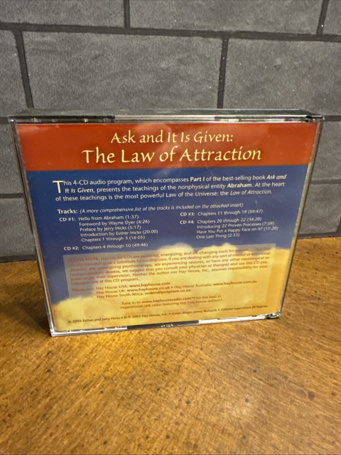 Hay House Ask and It Is Given Part I Esther & Jerry Hicks Audio CD Self-Help