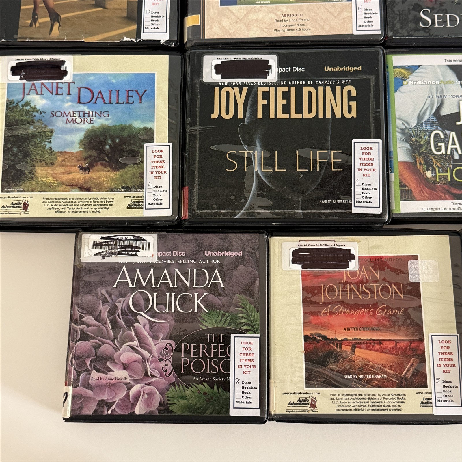 Lot Of 11 Assorted Romance Romantic Suspense Delinsky Quick Audiobooks On CD