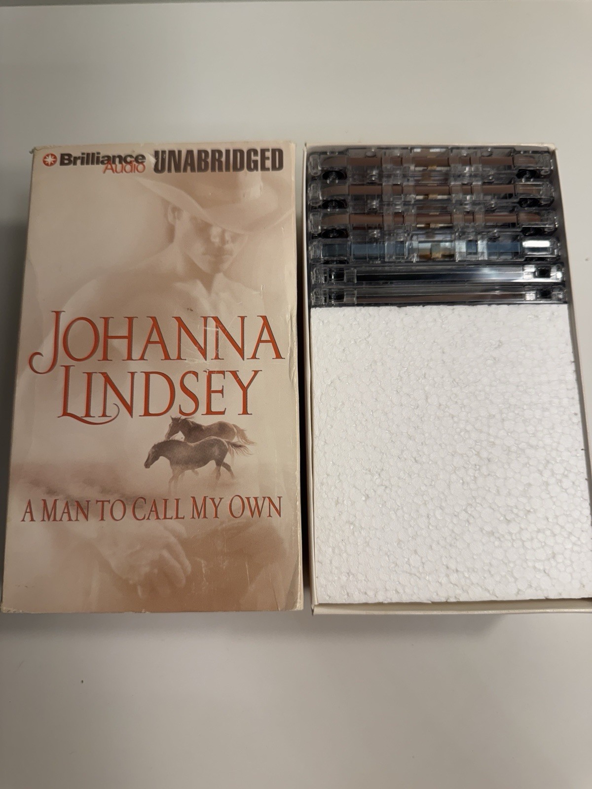 Johanna Lindsey A Man to Call My Own Audiobook 6 Cassettes Unabridged Tested