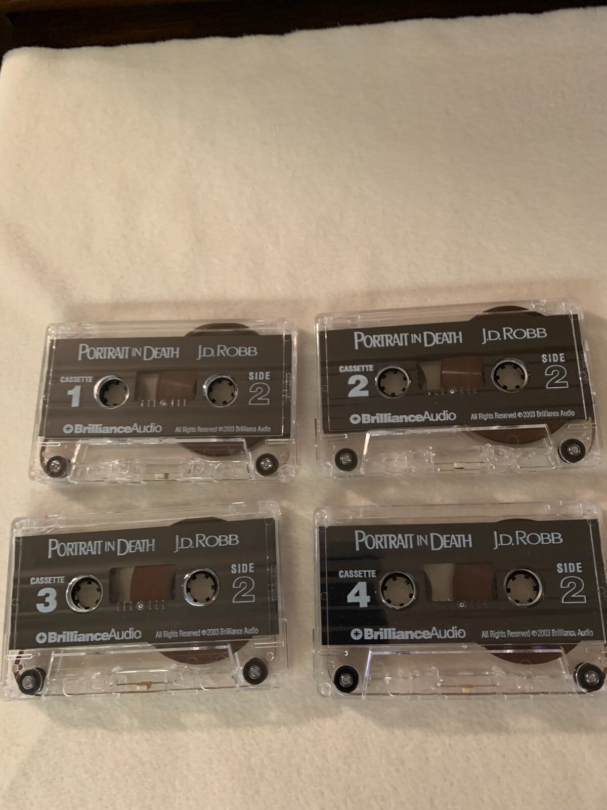 Nora Roberts writing as J.D. Robb «Portrait In Death» Audiobook on 4 Cassettes