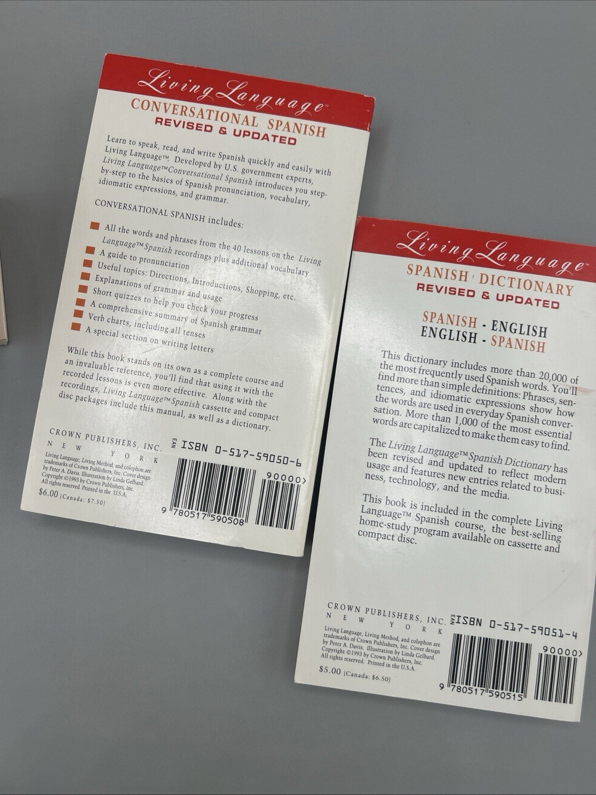 Spanish Course~Living Language w/2 Cassette Tapes & 2 Books: Basic-Intermediate