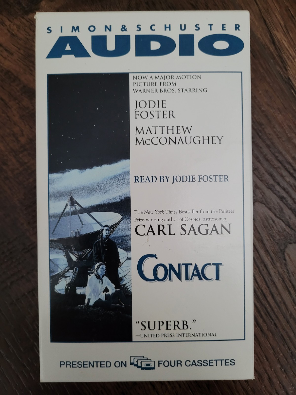 CONTACT By Carl Sagan Read By Jodie Foster (Audio Cassette, Abridged)