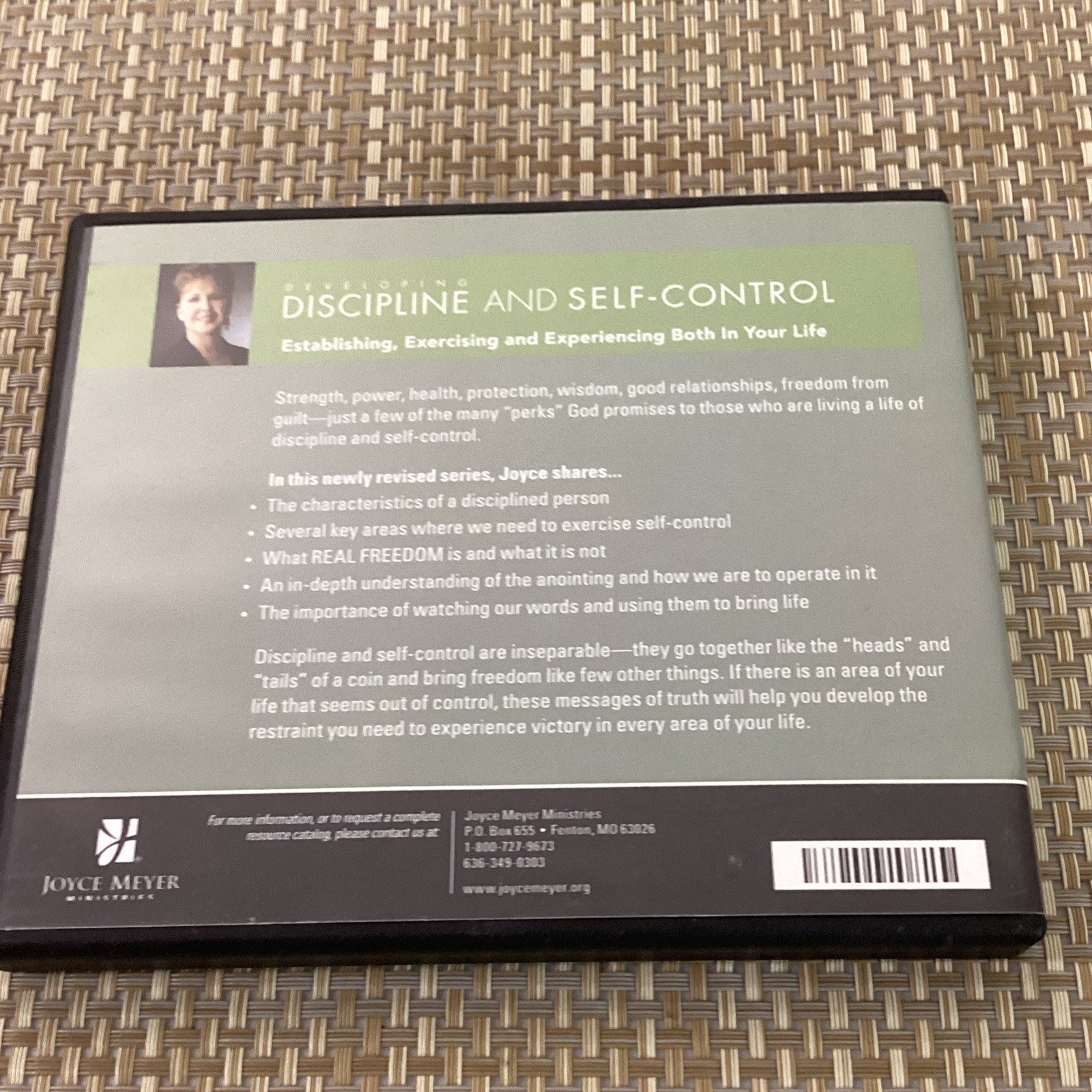 2) Joyce Meyer Ministries Audio CDs & DVDs — Christian Living, Biblical.8 CD’s