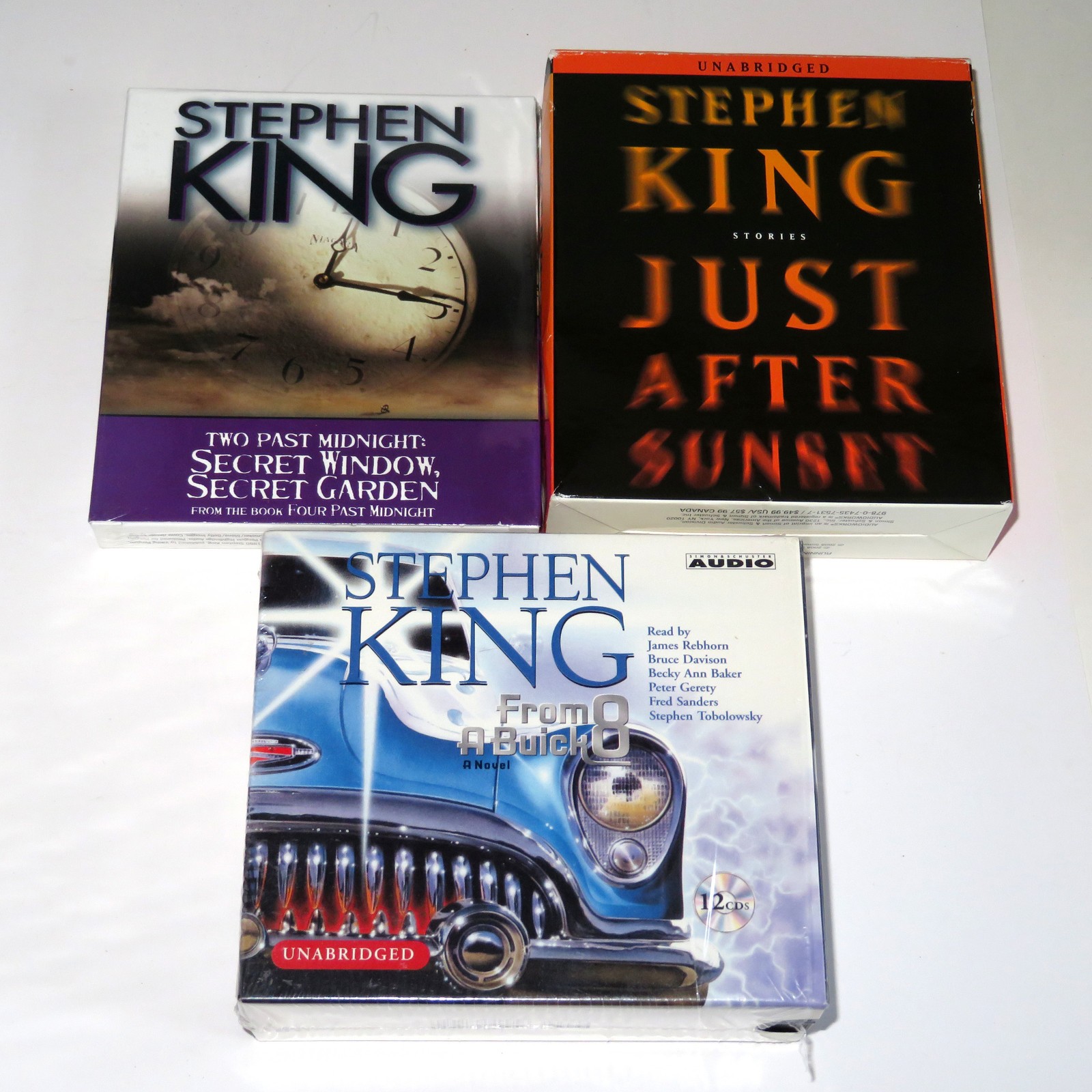 From a Buick 8,Secret Window/Garden,Just After Sunset Stephen King CD Audiobooks