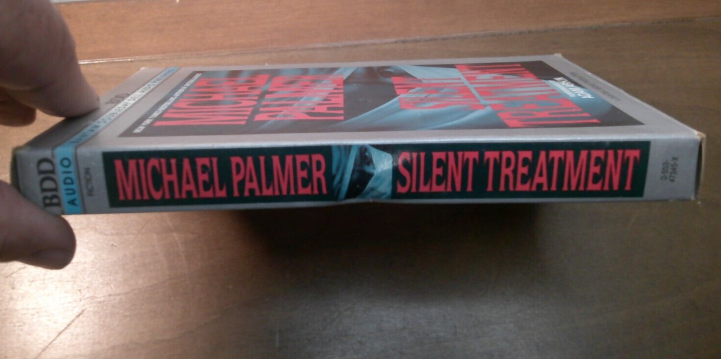 Michael Palmer! ~Silent Treatment! ~Audio Book (2) Cassettes! ~1995! ~BDD Audio!