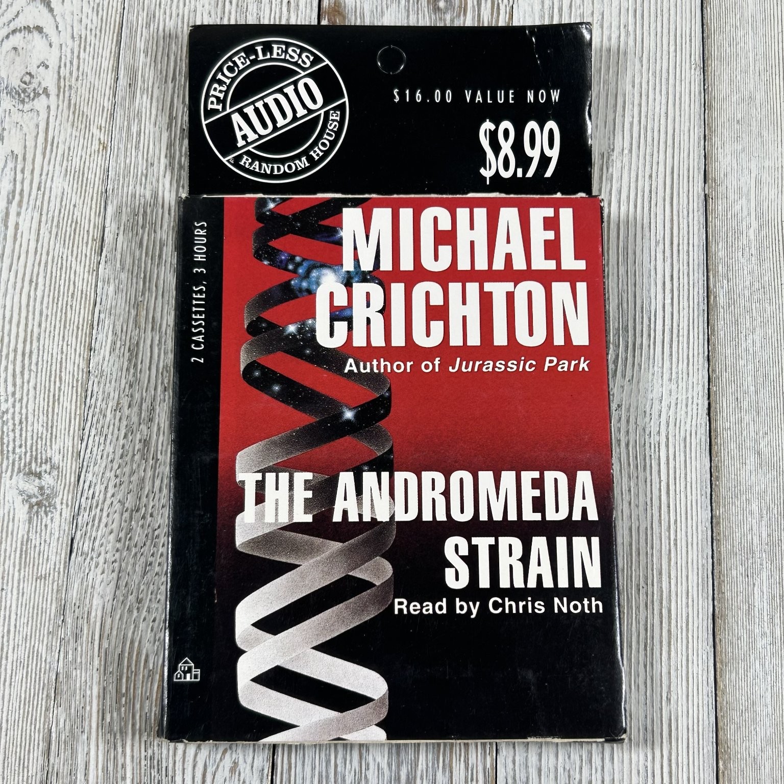 The Andromeda Strain by Michael Crichton Audiobook Cassettes Abridged 2 Tapes
