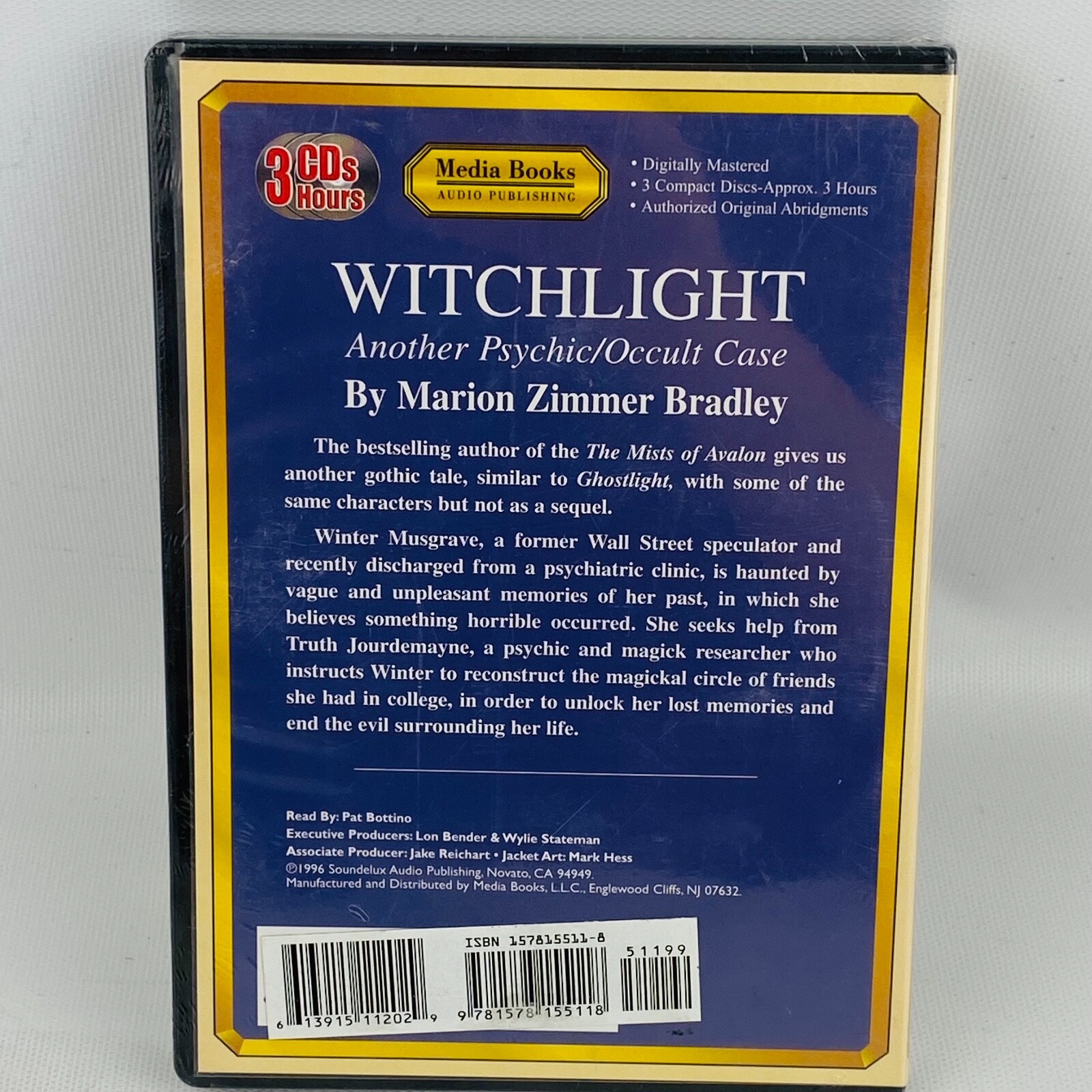 Witchlight CD Audio Book Marion Zimmer Bradley 3 Discs 1996