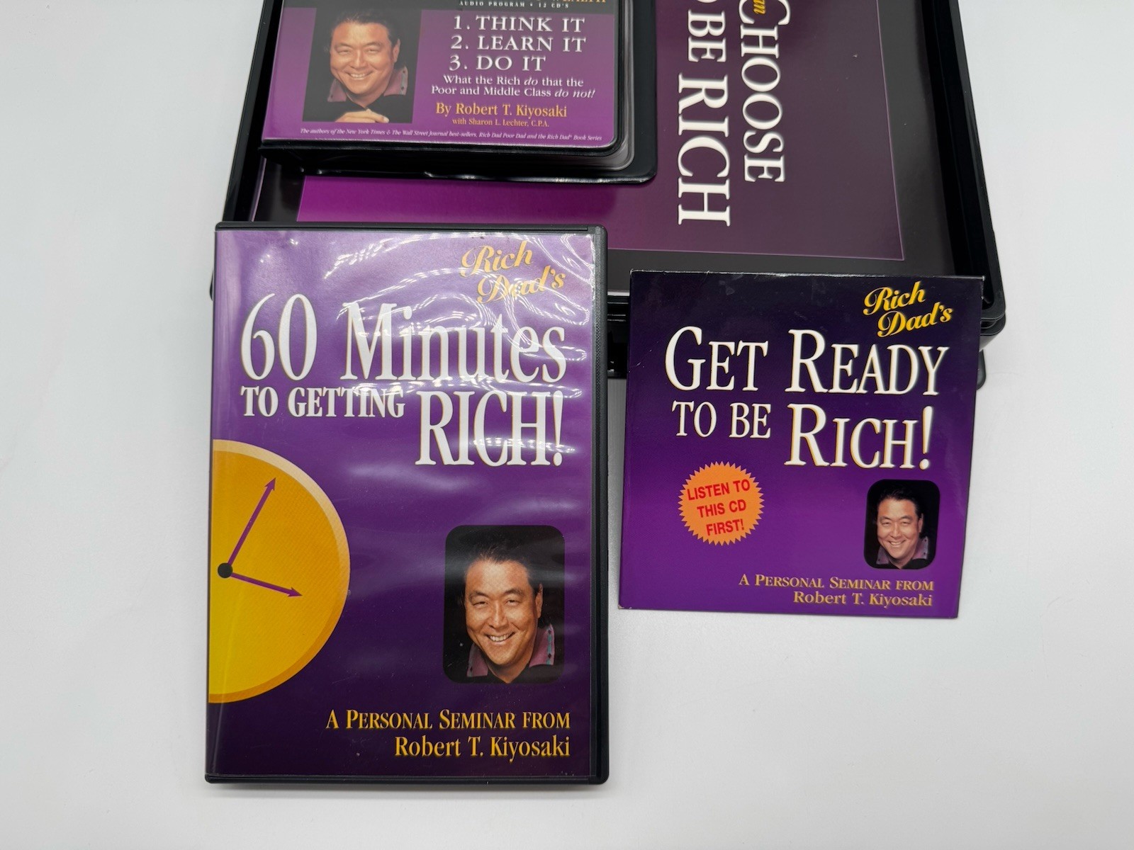 Rich Dad You Can Choose to be Rich 3 Step Guide to Wealth 2 DVDs Robert Kiyosaki