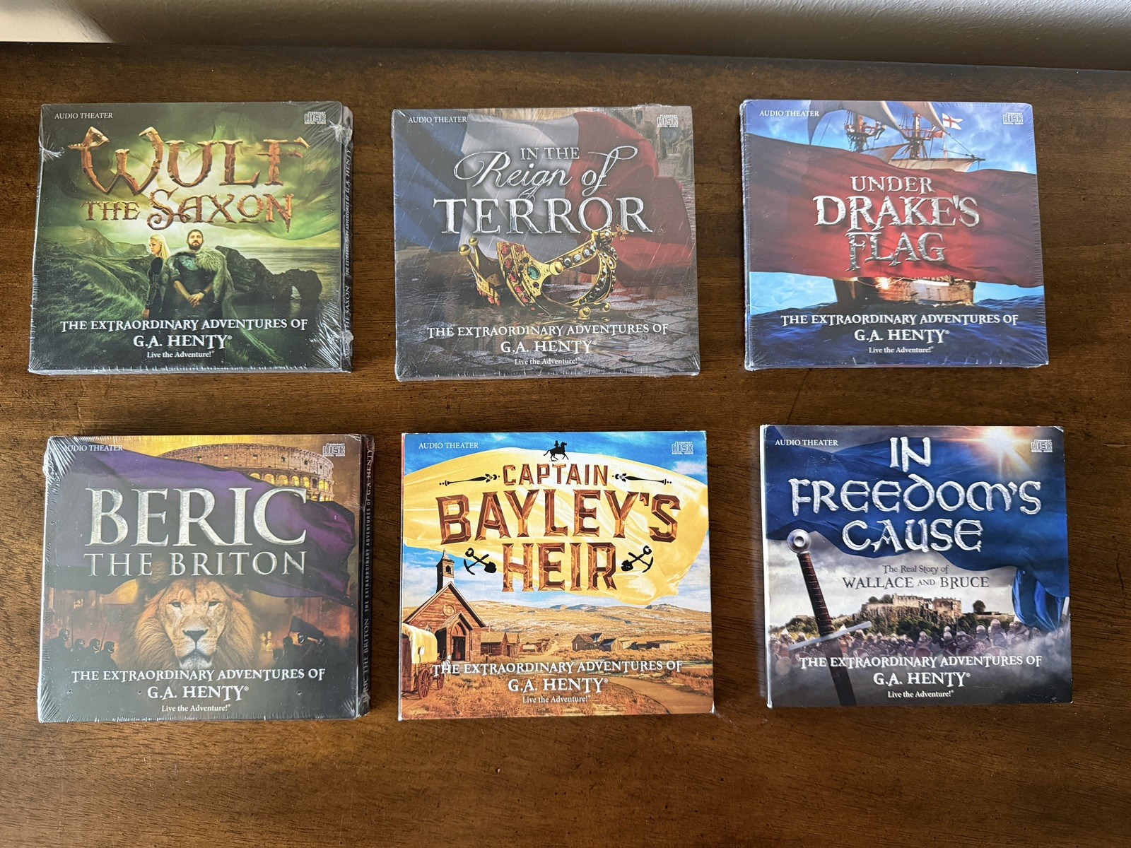 Heirloom Audio Drama CD Set Extraordinary Adventures of G.A. Henty 6 albums.