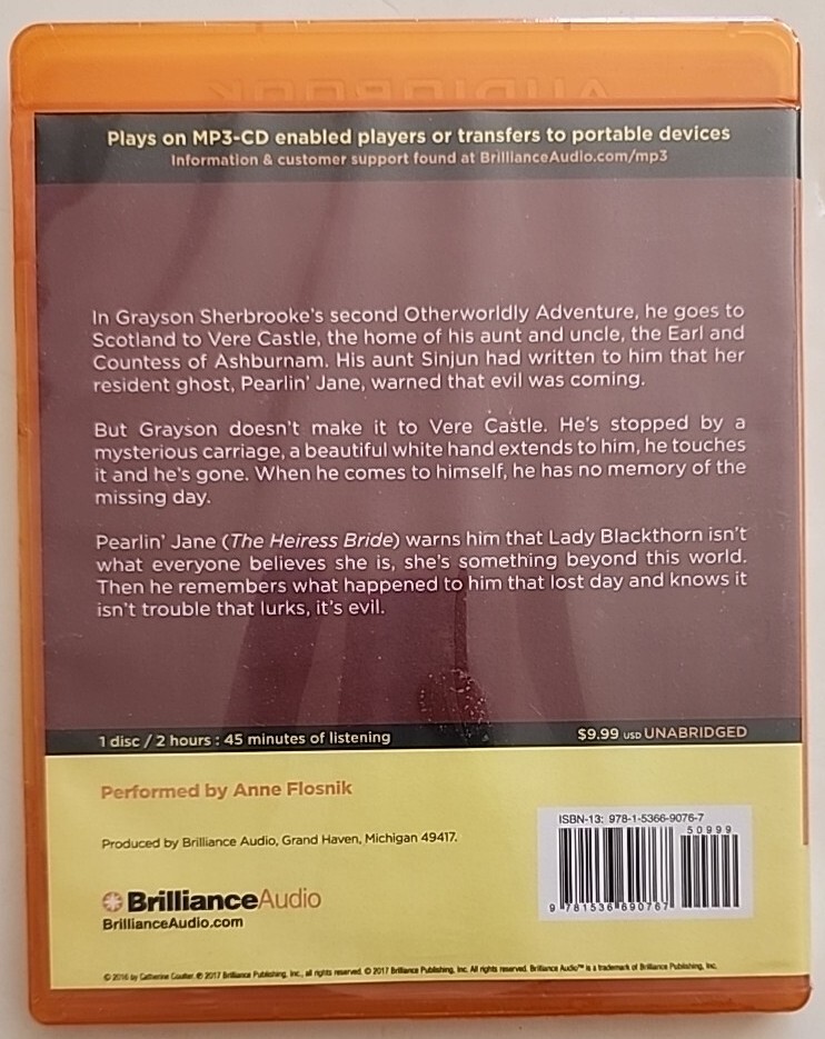 The Resident Evil At Blackthorn Manor MP3-CD Audiobook Catherine Coulter NEW