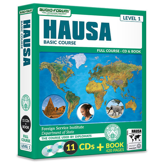 FSI: Hausa Basic Course (11 CDs/Book) by Foreign Service Institute *NEW IN BOX*