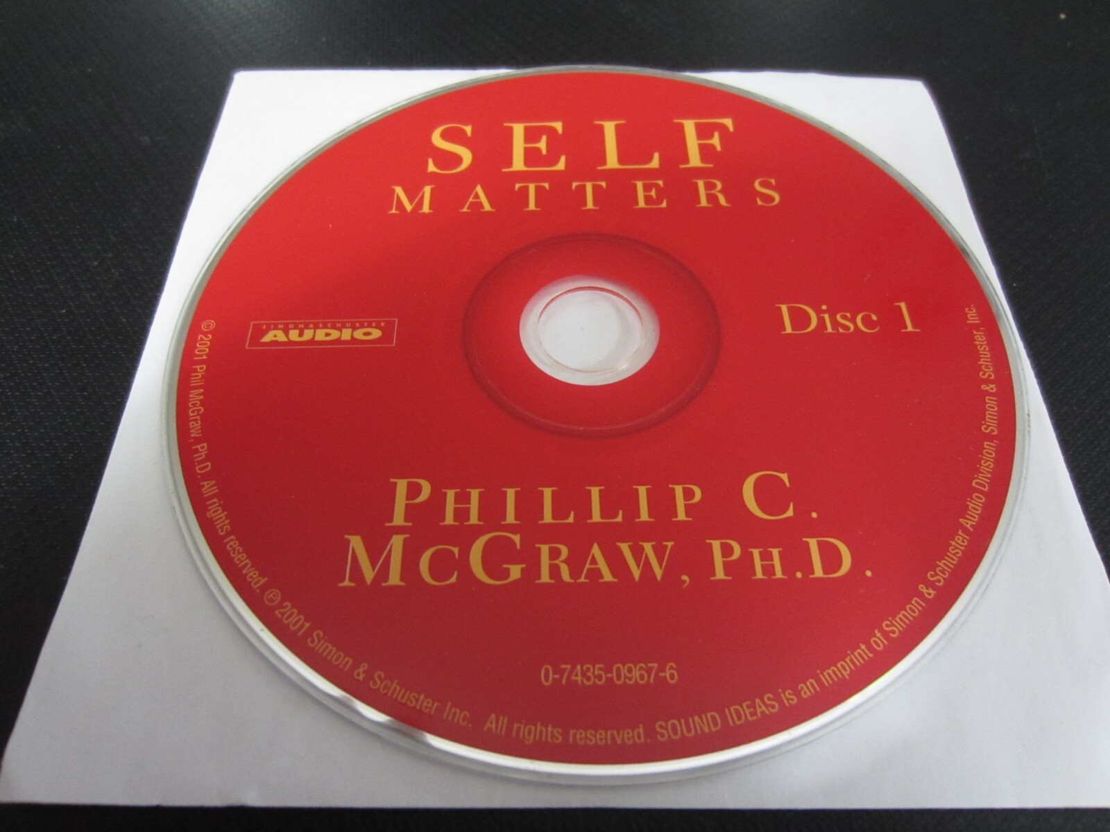 Self Matters by Philip C. McGraw, Ph.D. (CD Audio Book, 2001) — Disc 1 Only!!!