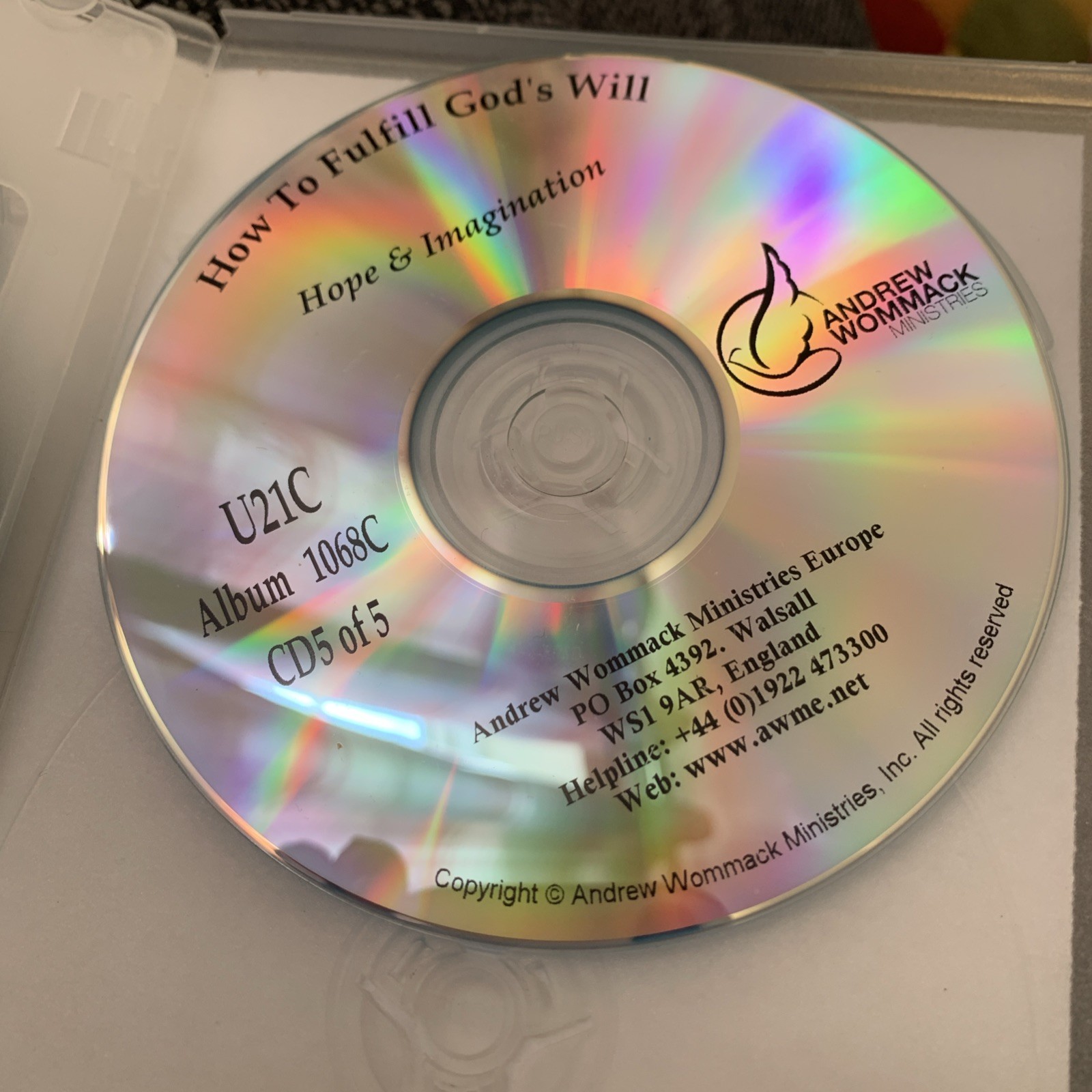 How to Fulfill GOD’s Will by Andrew Wommack on 5 CD ‘s 2021