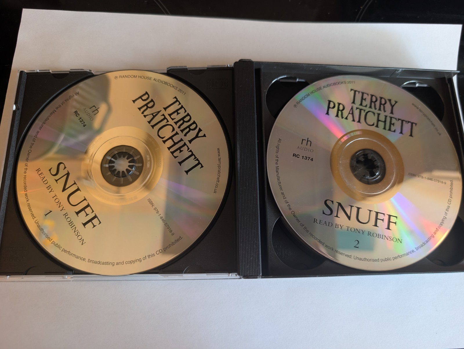 Snuff by Terry Pratchett Audio Book Cd Used Read by Tony Robinson