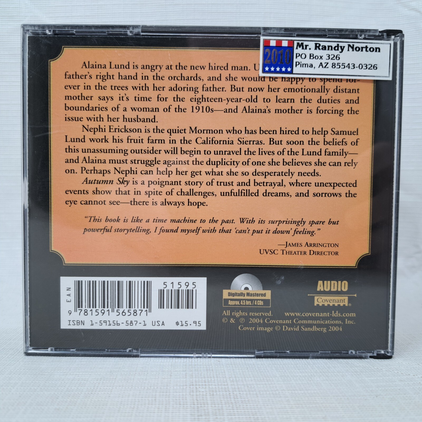 Autumn Sky by Gale Sears Audiobook 4 CDs Narrated by Laurie Payne