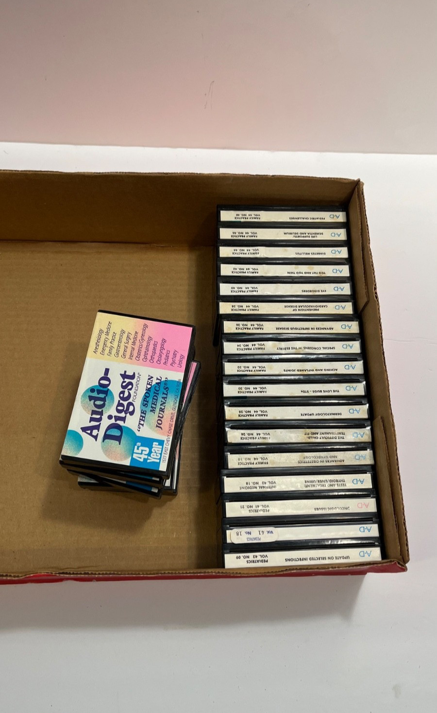 LOT 23 CME Physician Audio Digest Emergency Medicine Cassette Var 1995 1996 1997