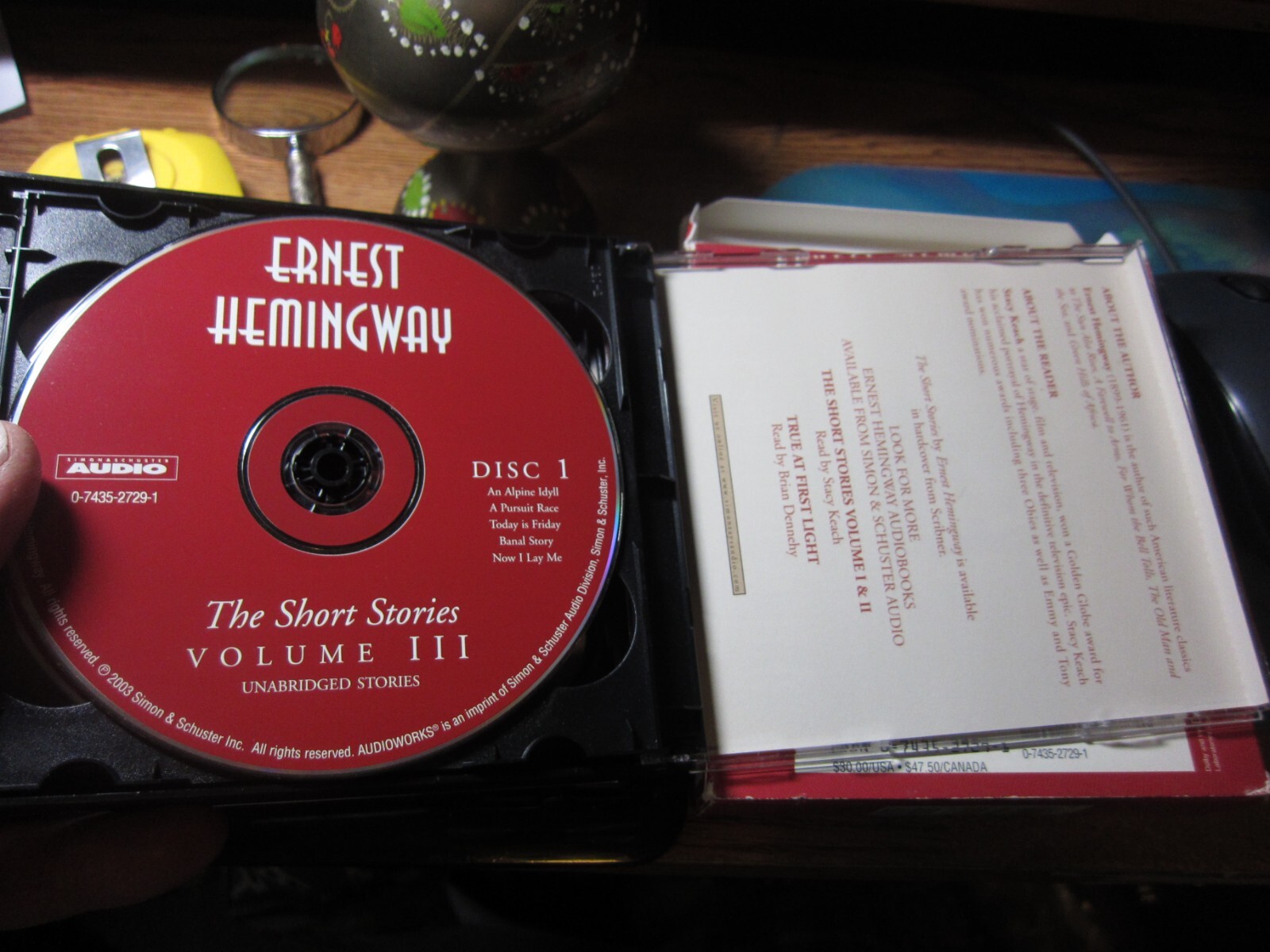 The Short Stories Volume III by Ernest Hemingway (2003, Compact Disc, Unabridged