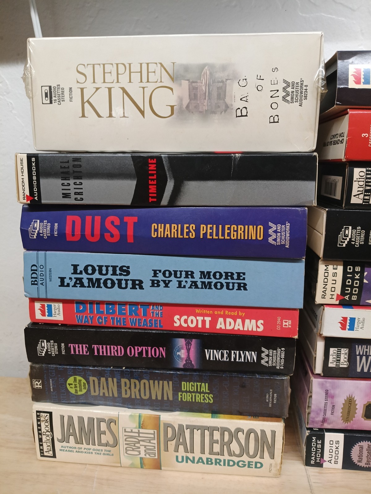 Unabridged Audiobook Cassettes Lot (19) 2 Sealed