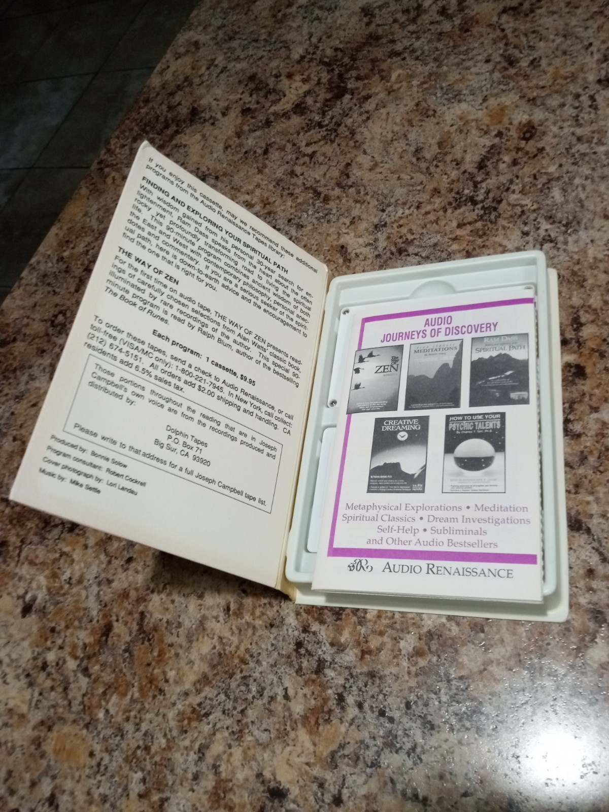 Joseph Campbell The Hero With A Thousand Faces Volume 1 & 2 Audio Cassette