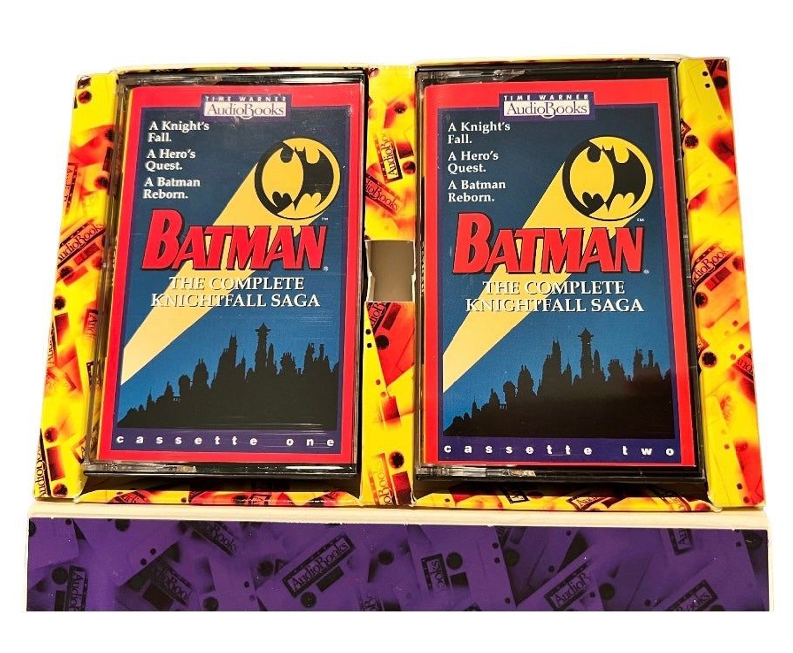 Vintage Batman The Complete Knightfall Saga Time Warner Audiobooks (2 Cassettes)