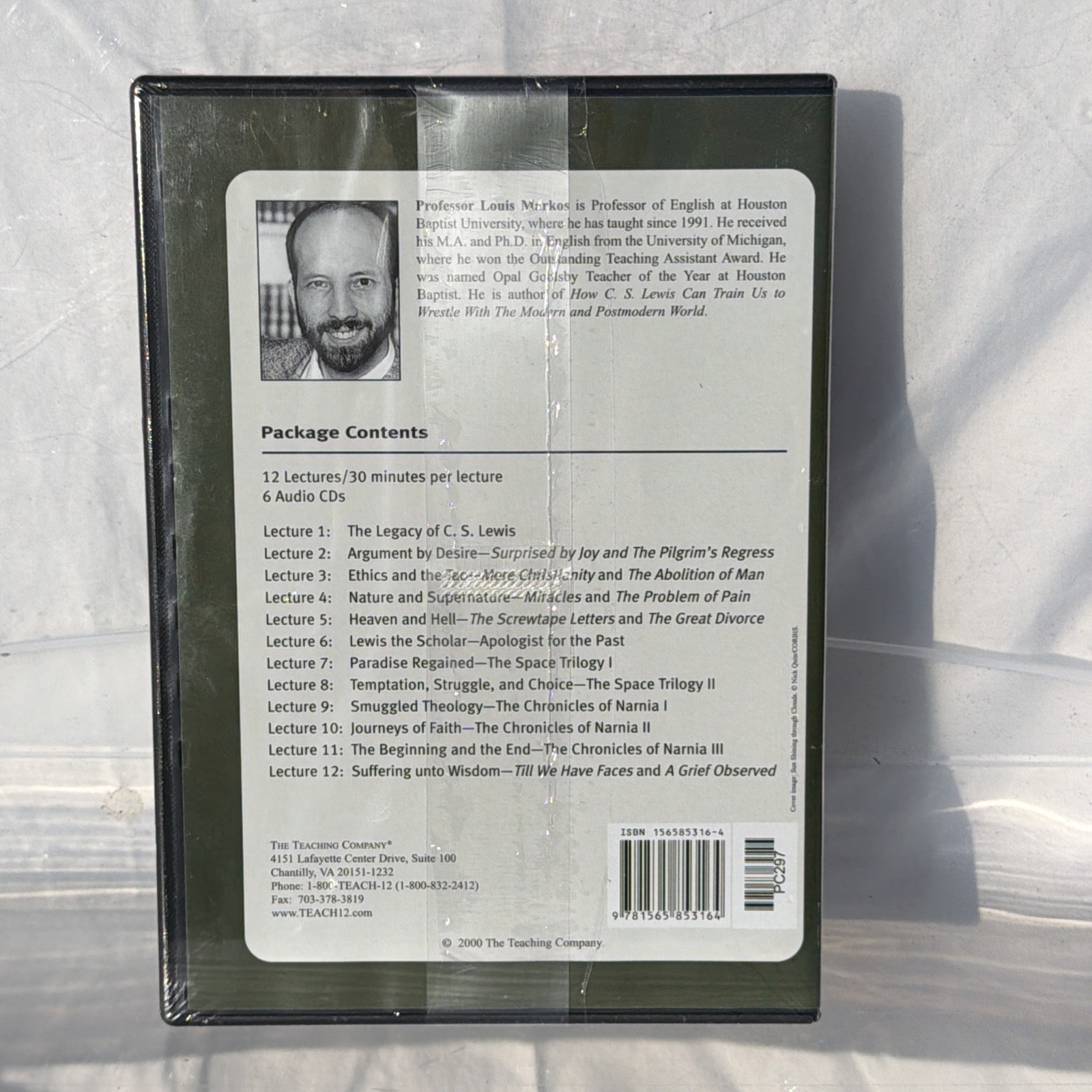 The Life and Writings of C. S. Lewis 6 CDs & Guidebook Set The Great Courses NEW