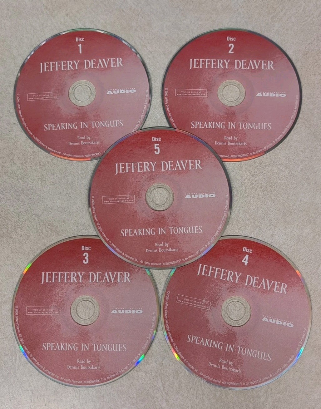 Speaking In Tongues Jeffery Deaver Audiobook 5 CDs **Buy 2 Get 1 Free**