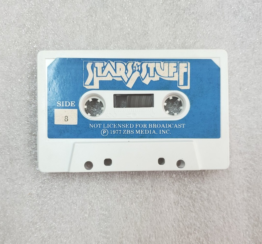 Rare Vtg 1977 ZBS Media Foundation STARS & STUFF #7 & 8 Cassette Tape