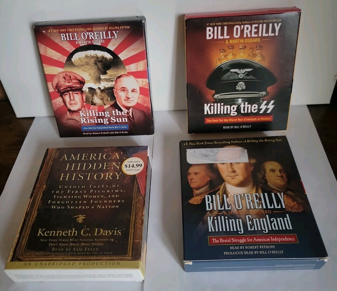 3 Bill O’Reilly Audio Books CD Killing Series Rising Sun War Criminals England