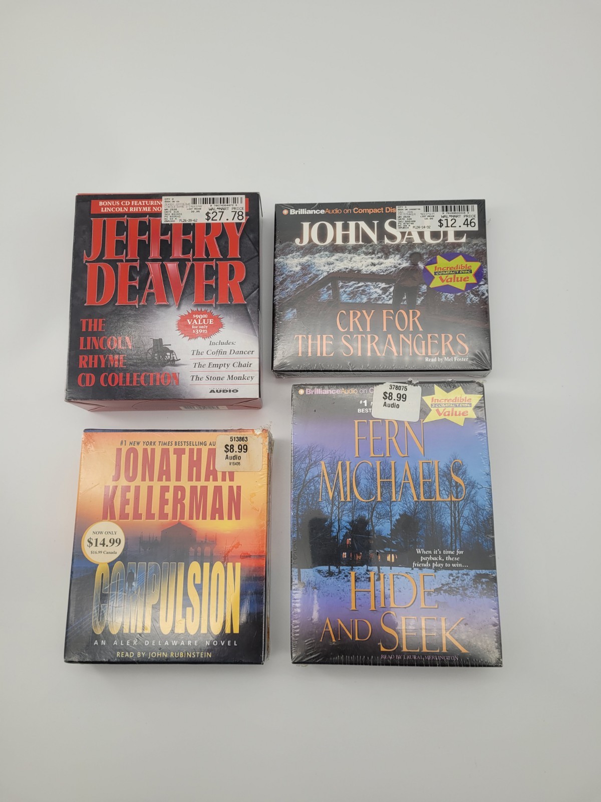 Lot of 4 Audiobooks On CD NOS Factory Sealed Mystery Crime Drama