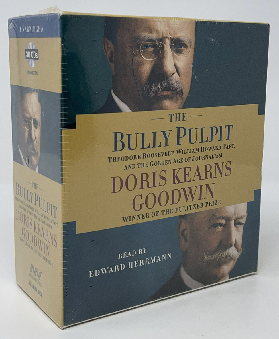 The Bully Pulpit Audiobook (30 CDs, 37 Hours, NEW SEALED) Teddy Roosevelt & Taft