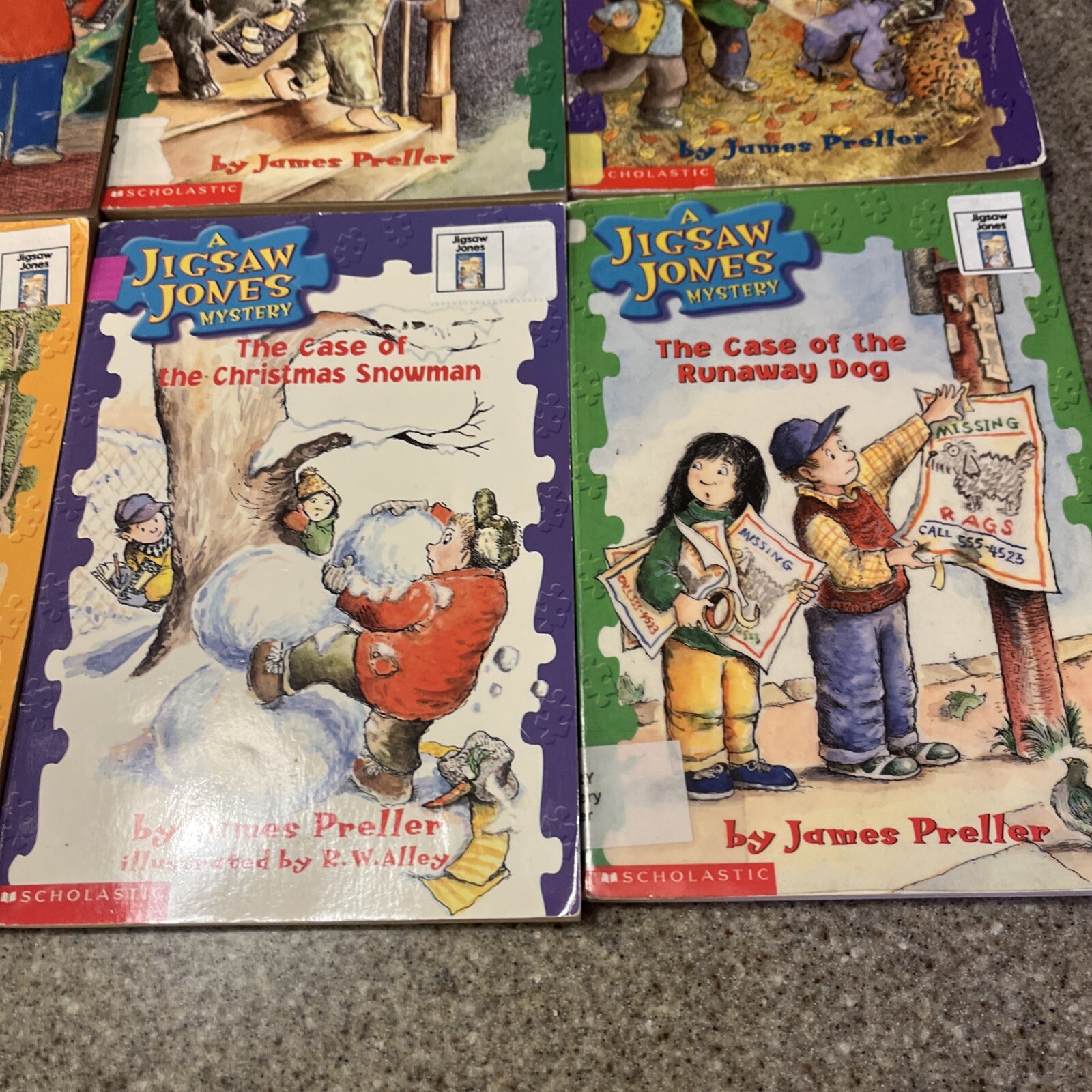 Jigsaw Jones Mystery Books Lot of 6 Paperback Books — James Preller